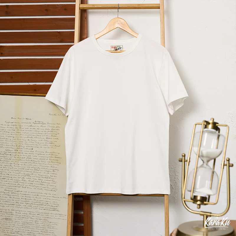 2枚組!無地2色コットン海軍クルーネックTee - Image 5