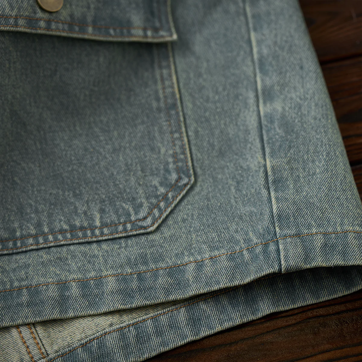 4-Pockets コーデュロイ切り替えデニムワークジャケット - Image 17