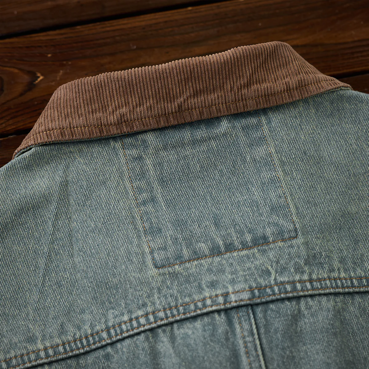 4-Pockets コーデュロイ切り替えデニムワークジャケット - Image 19