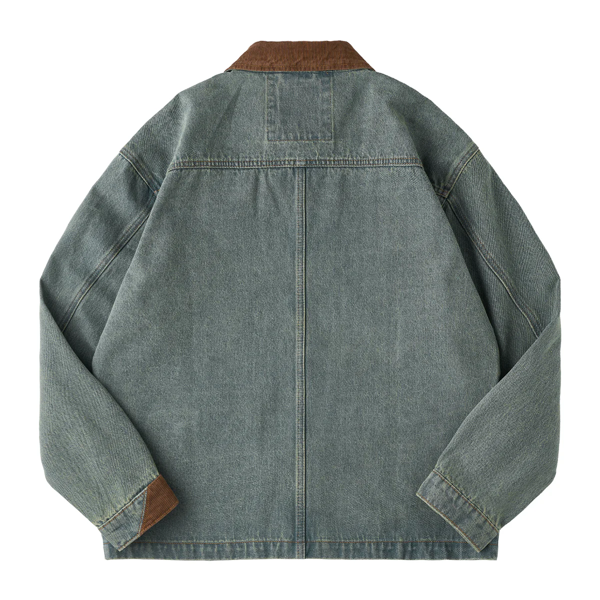4-Pockets コーデュロイ切り替えデニムワークジャケット - Image 2